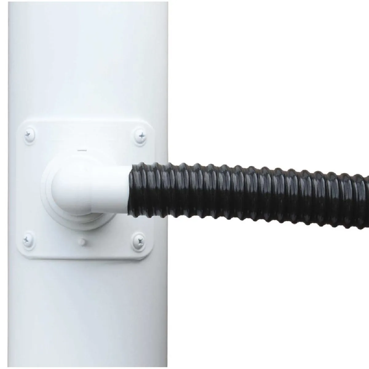 Optimo Collecteur d'eau blanc 100 mm - Circulaire