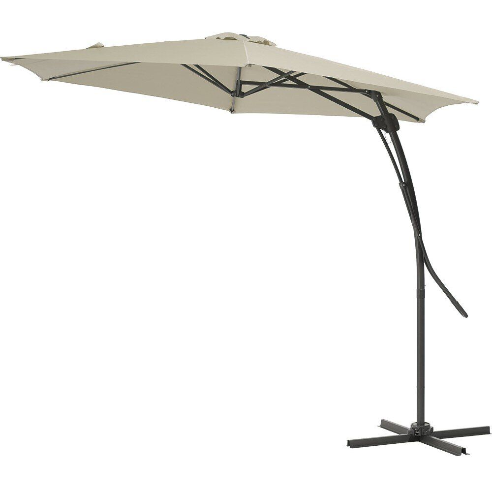 Parasol déporté Malaga taupe