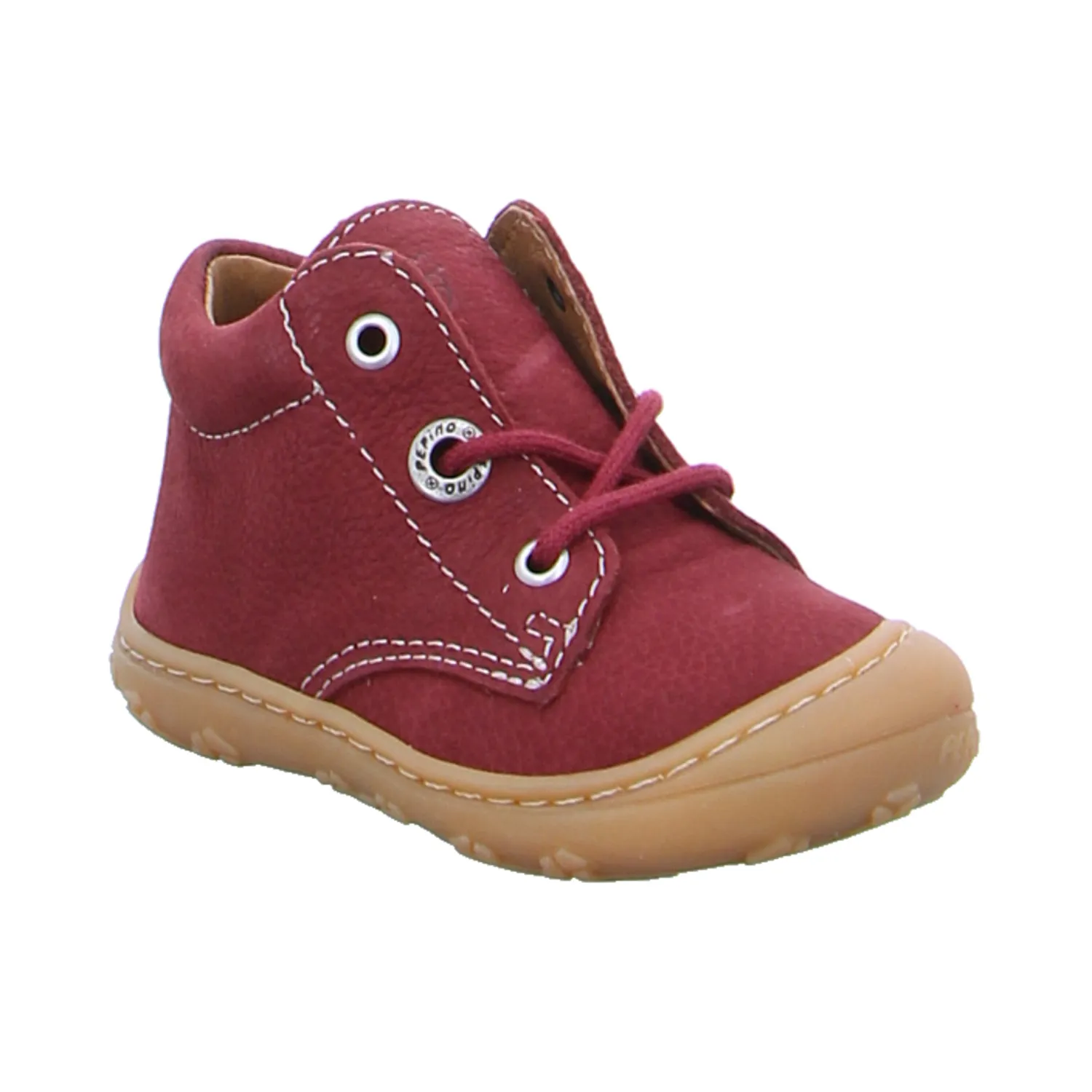 PEPINO Lauflernschuh Dunkelrot Leder  Bottine Unisex