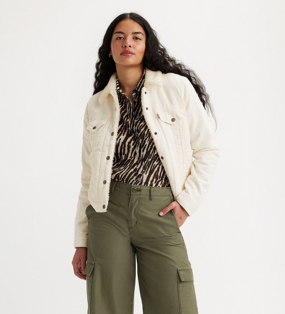 Jaqueta Levi's Sherpa Trucker, Off-White
