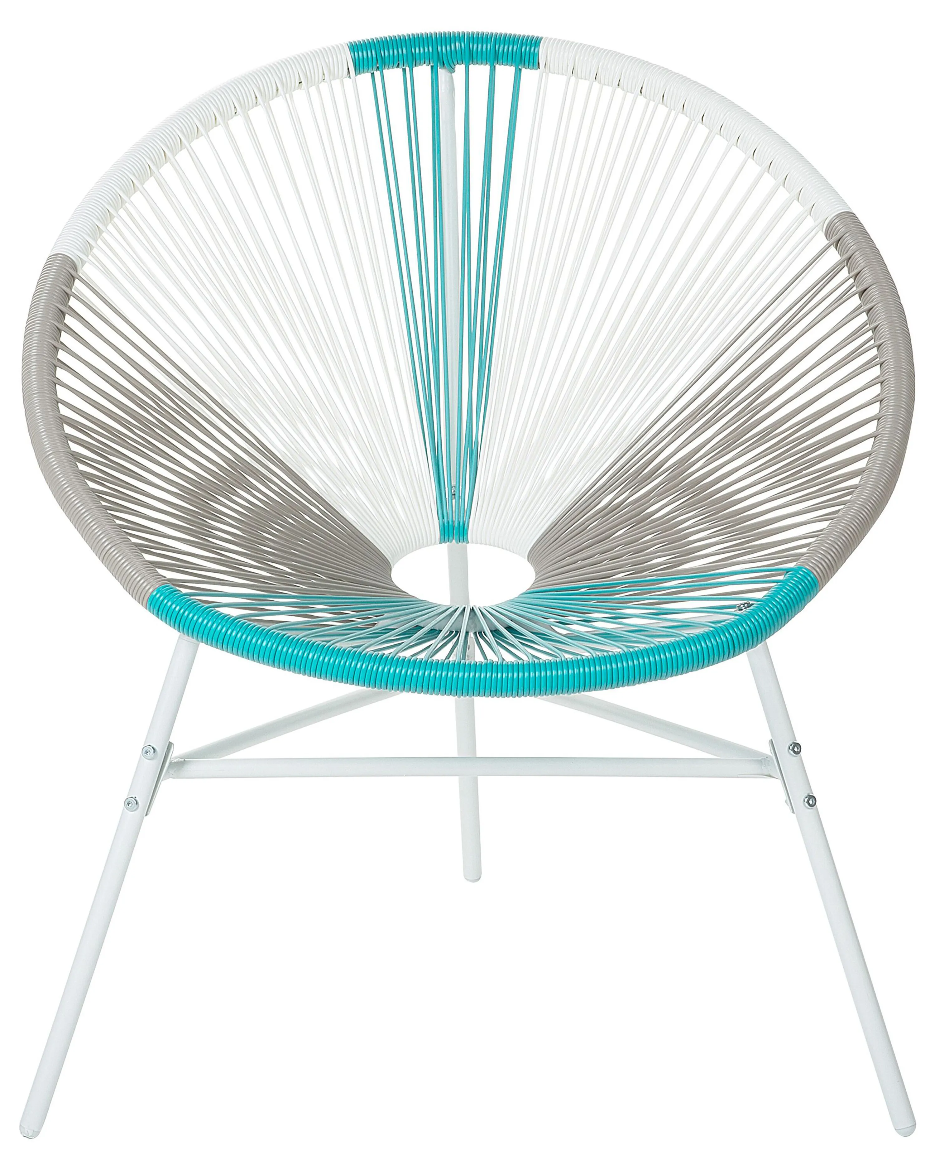 Set van 2 tuinstoelen ACAPULCO PE rotan Wit