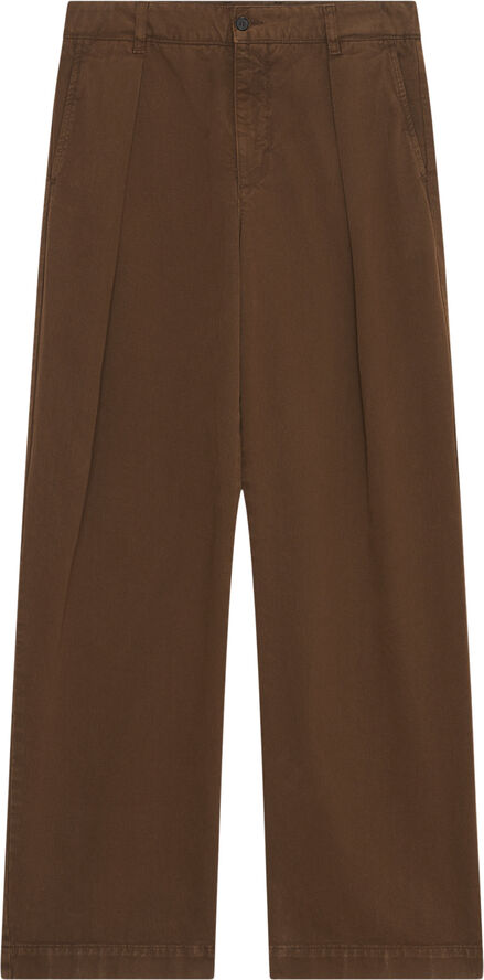 Wood Wood WWFraser Pleated Chinos Terra brown