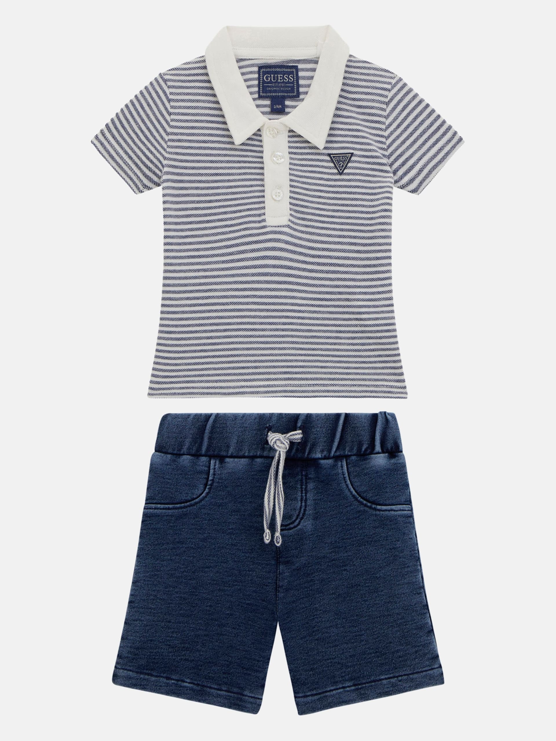 Conjunto de camiseta e shorts Eco Piquet (0-24 meses)