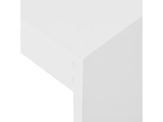 Table de bar avec étagère Blanc 110x50x103 cm