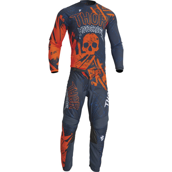 Thor Motocross - Maillot enfant Sector Gnar Navy / Orange