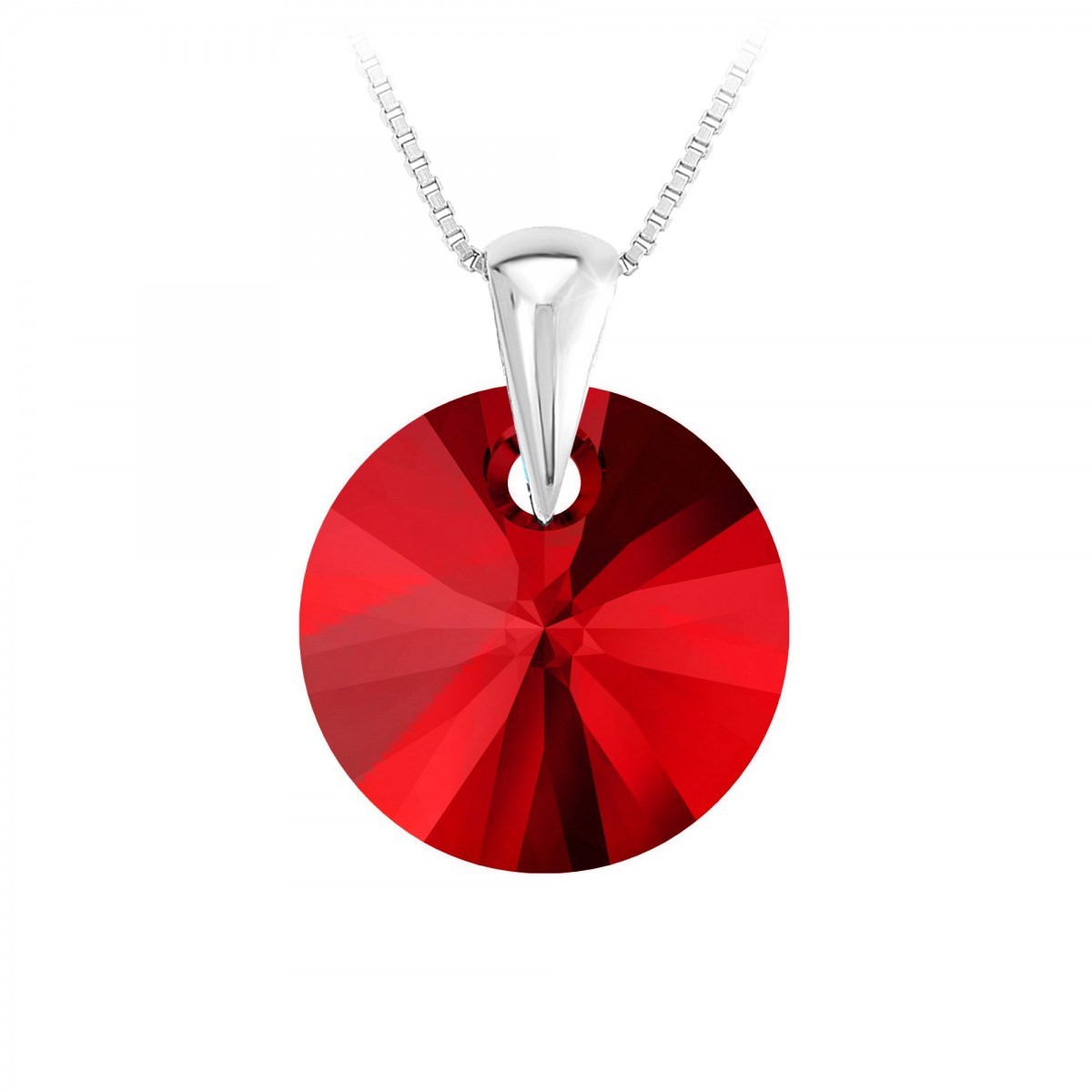 Collier en Argent rhodié 925 SC Crystal orné de Cristaux scintillants