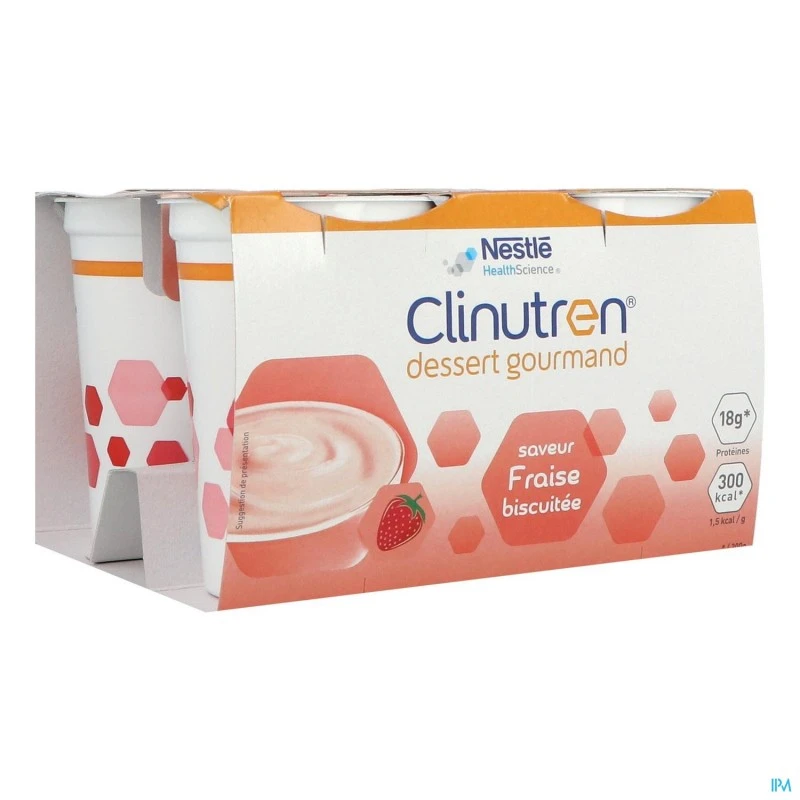 Dessert Gourmand Fraise Biscuitée - 4x200g