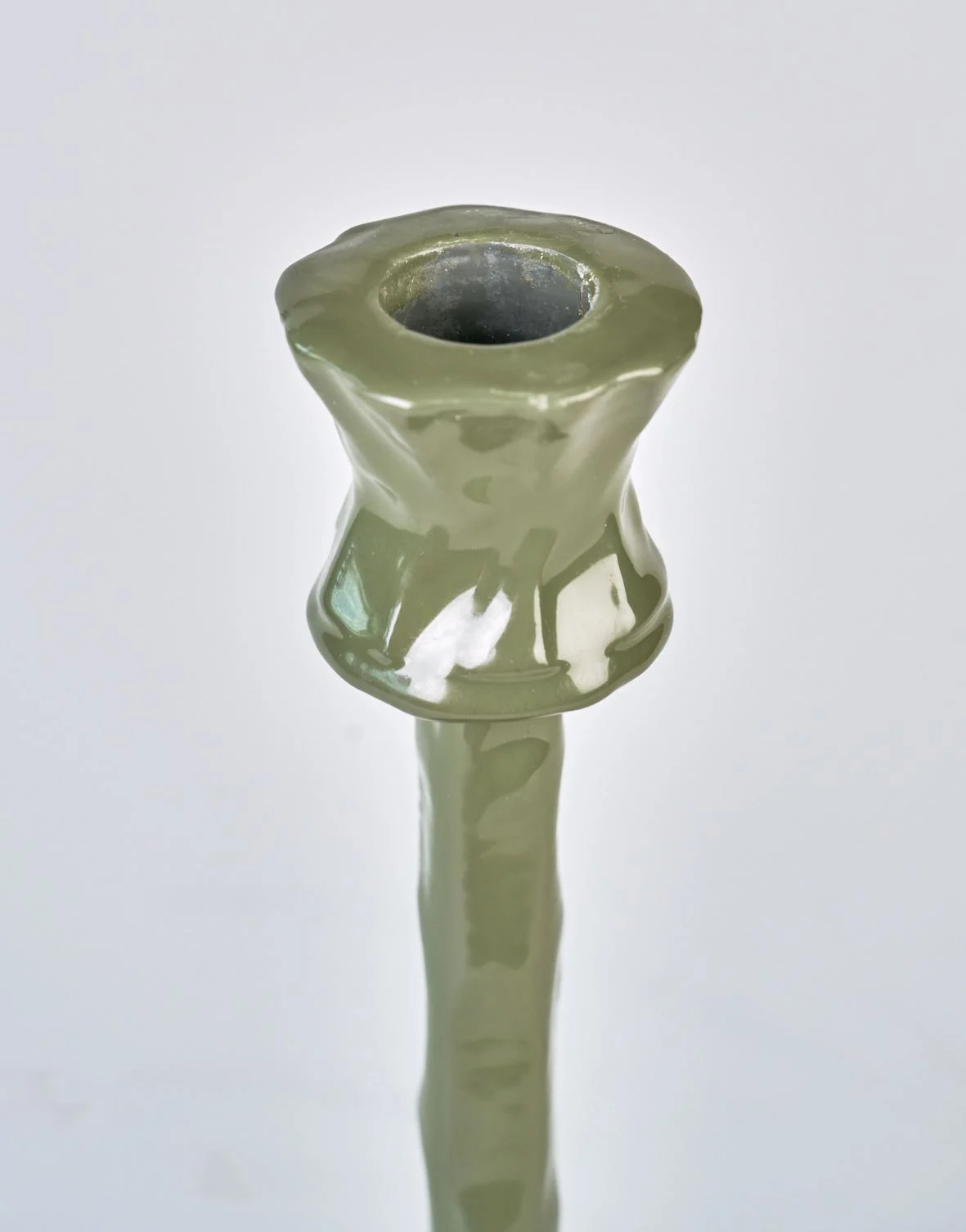 Lysestake rød - 12x12x28 cm