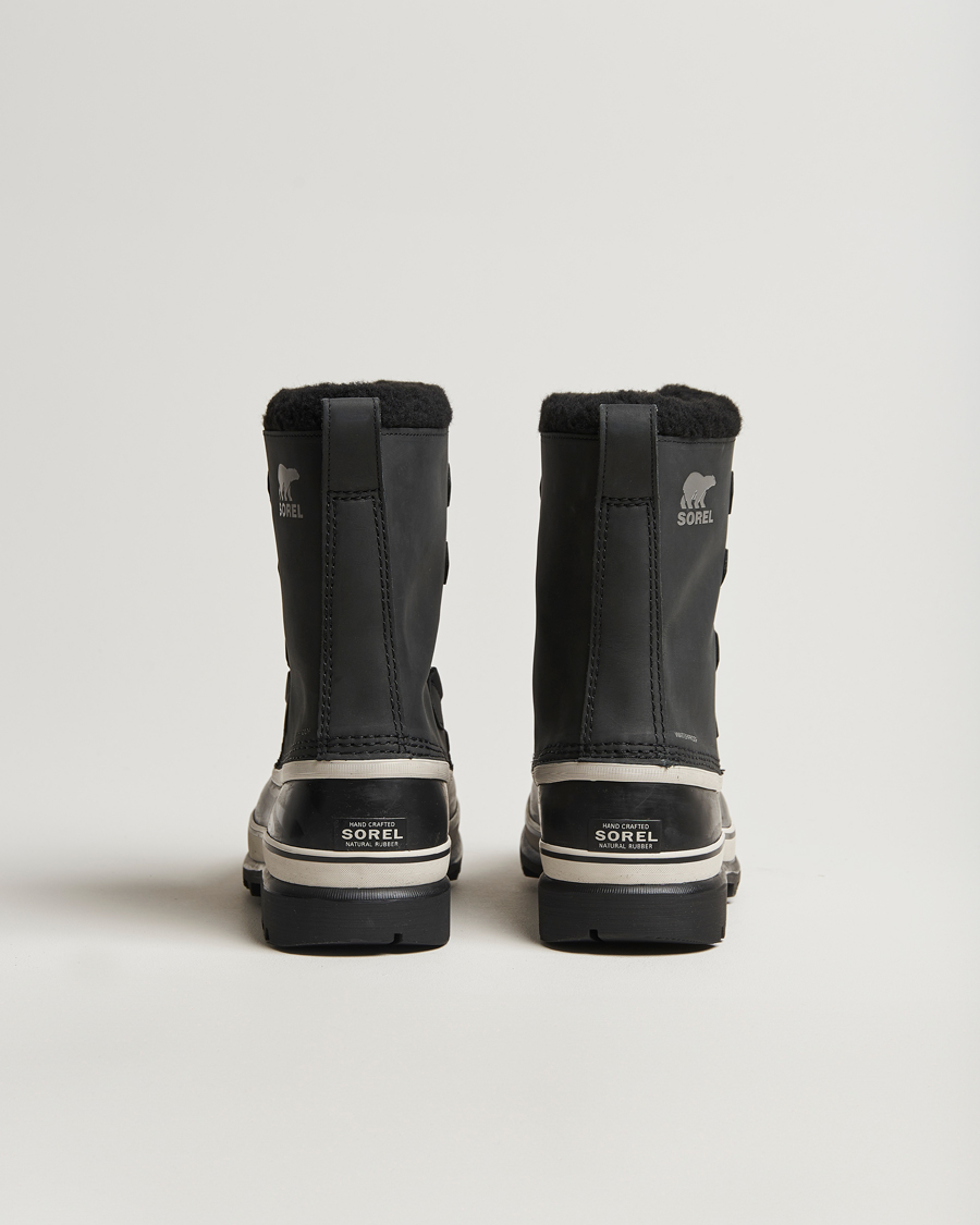 Sorel Caribou WP Felt Lined Leather Boots Black