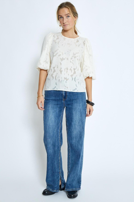 Peppercorn beige dames blouse