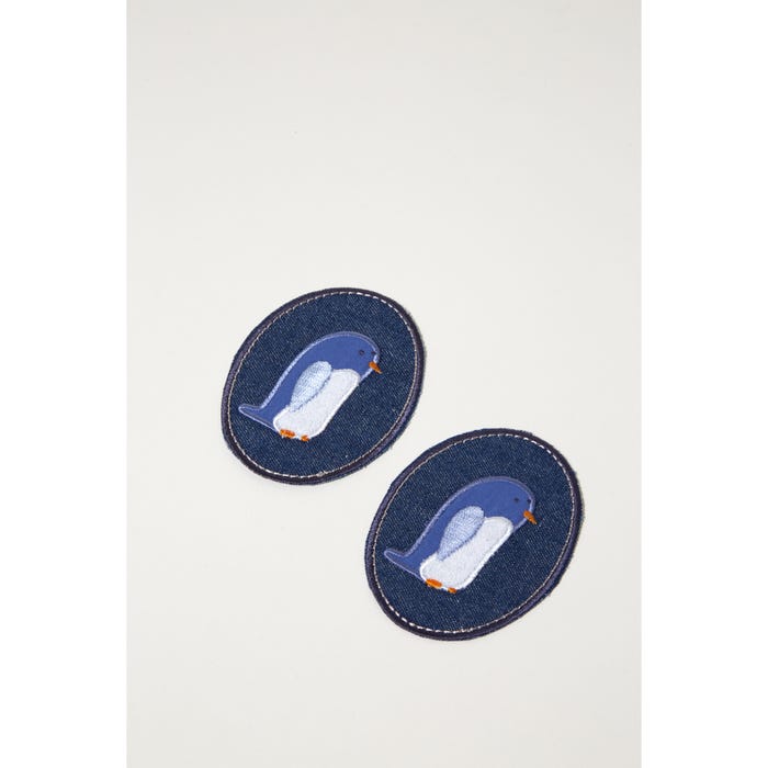Atelier Veritas-Set 2 patches pinguïn 8x6,5cm