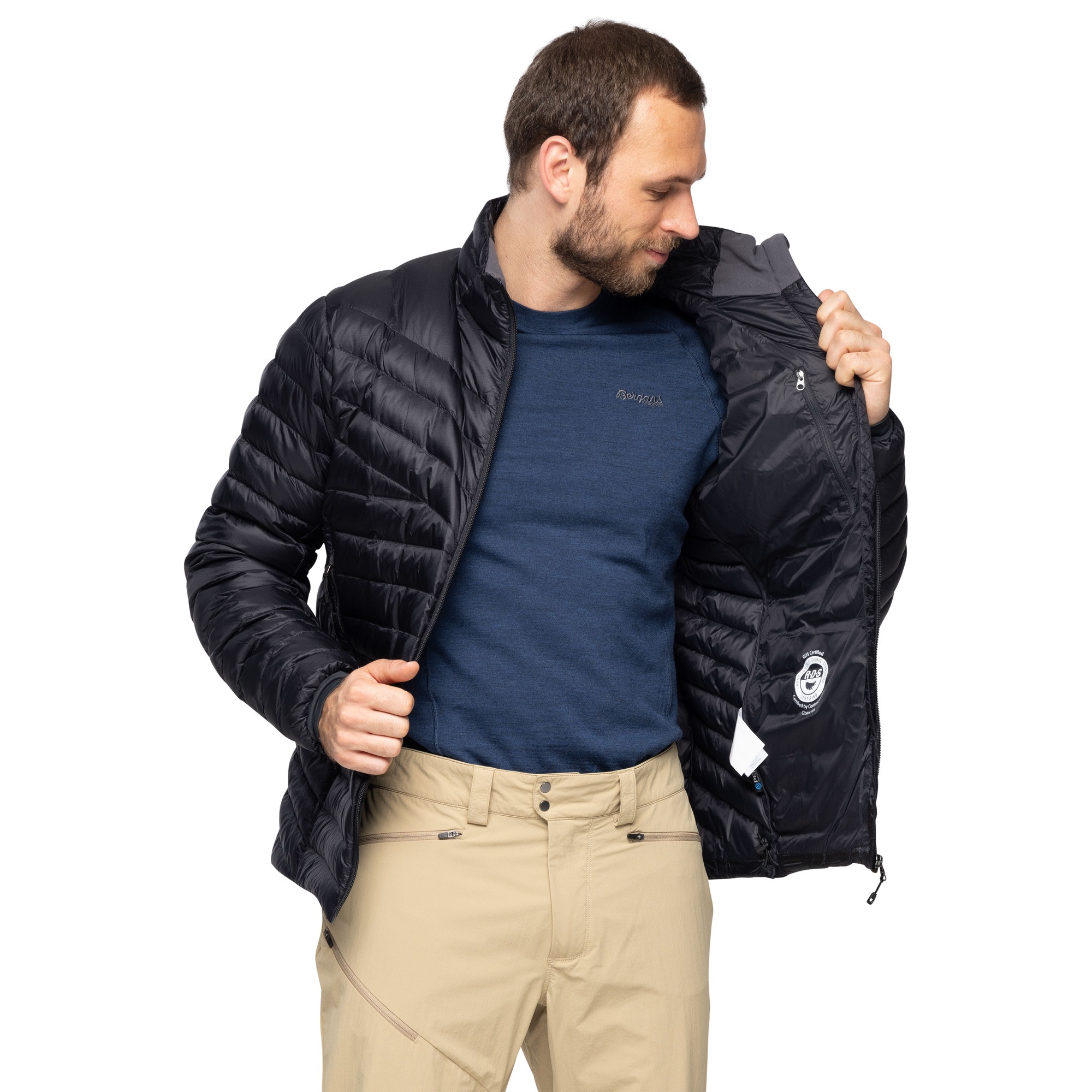 Rabot Light Down Jacket Herre Black
