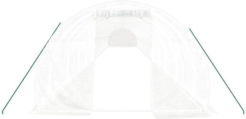 vidaXL - Tuinkas - Wit - Stalen Frame - 72 m²