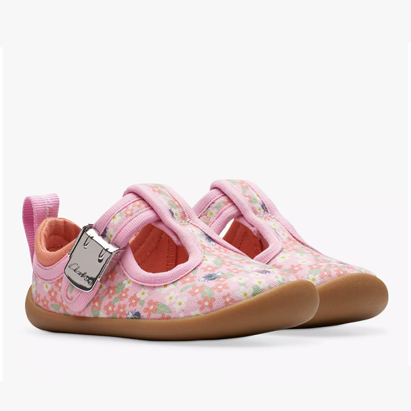 Clarks Clarks Roamer Bloom Pink Print