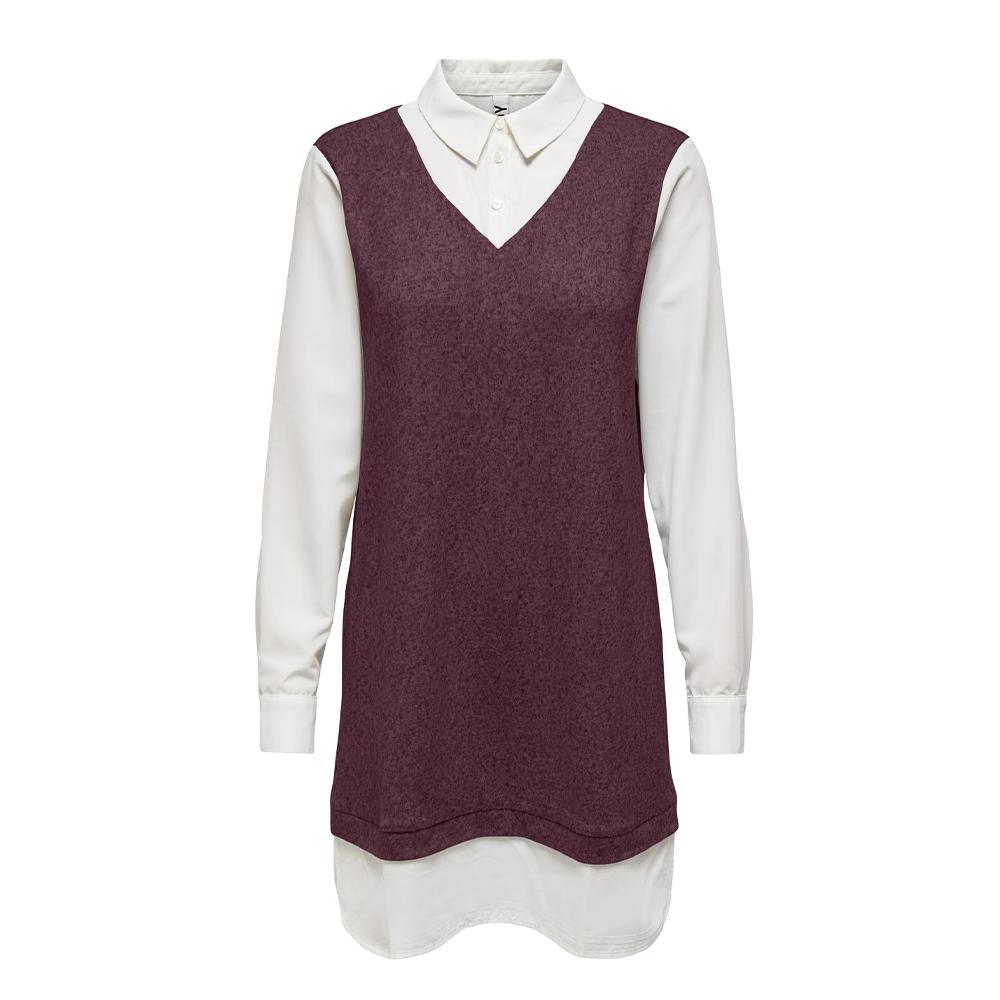 JDY Robe Rouge/Blanche Femme JDY Tonsy
