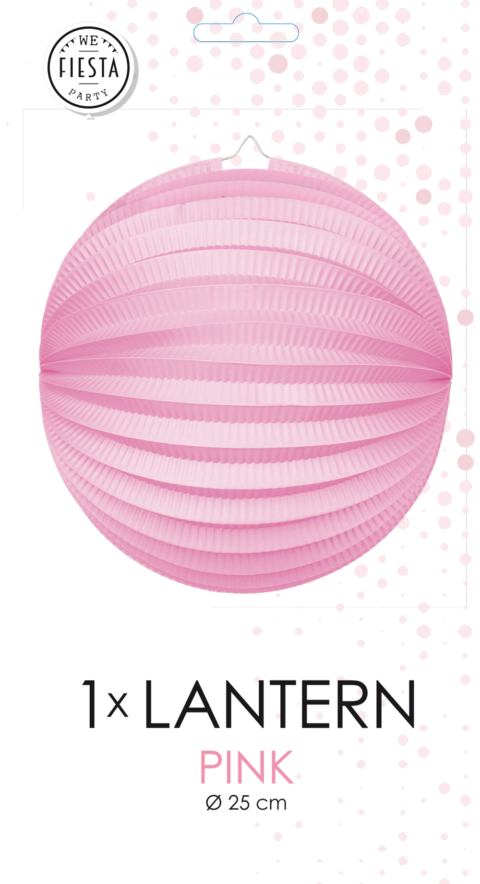 Roze Lampion 25cm