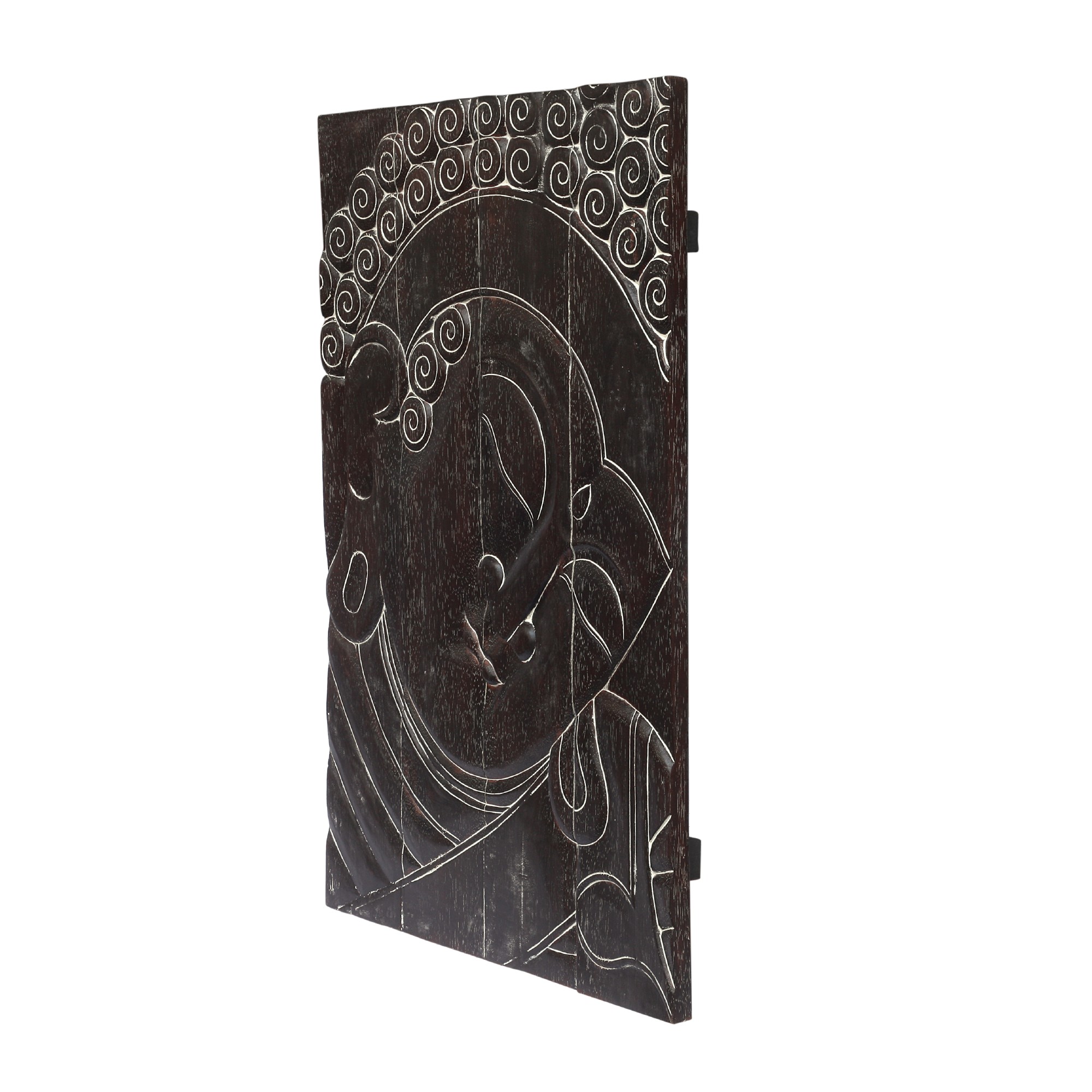 Buddha-Panel, schwarz, B 60 cm, H 90 cm von fischer's lagerhaus