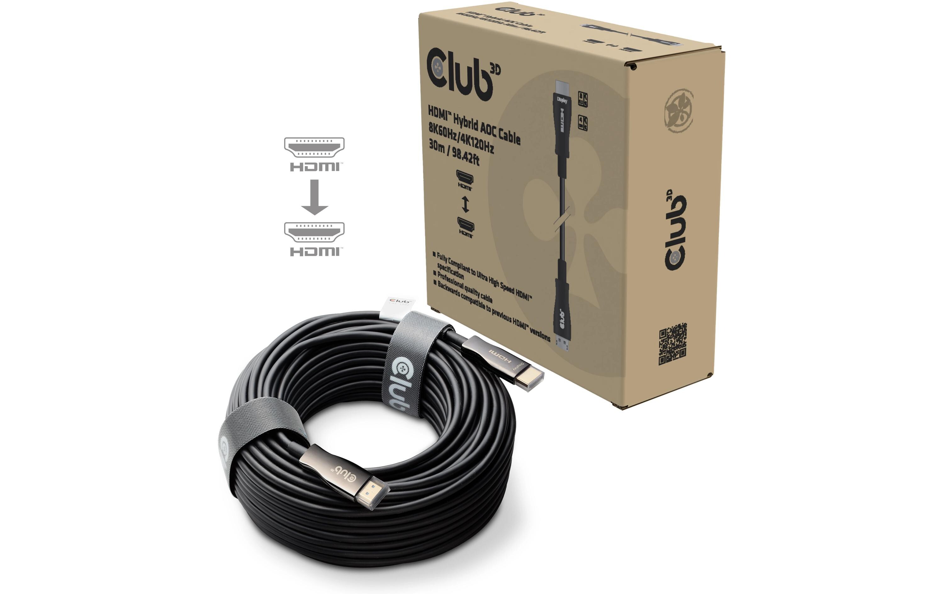 Optisches Kabel CAC-1392 lub HDMI - HDMI, 30 m<br>Aktive optische Hybrid-HDMI-Hochgeschwindigkeitskabel