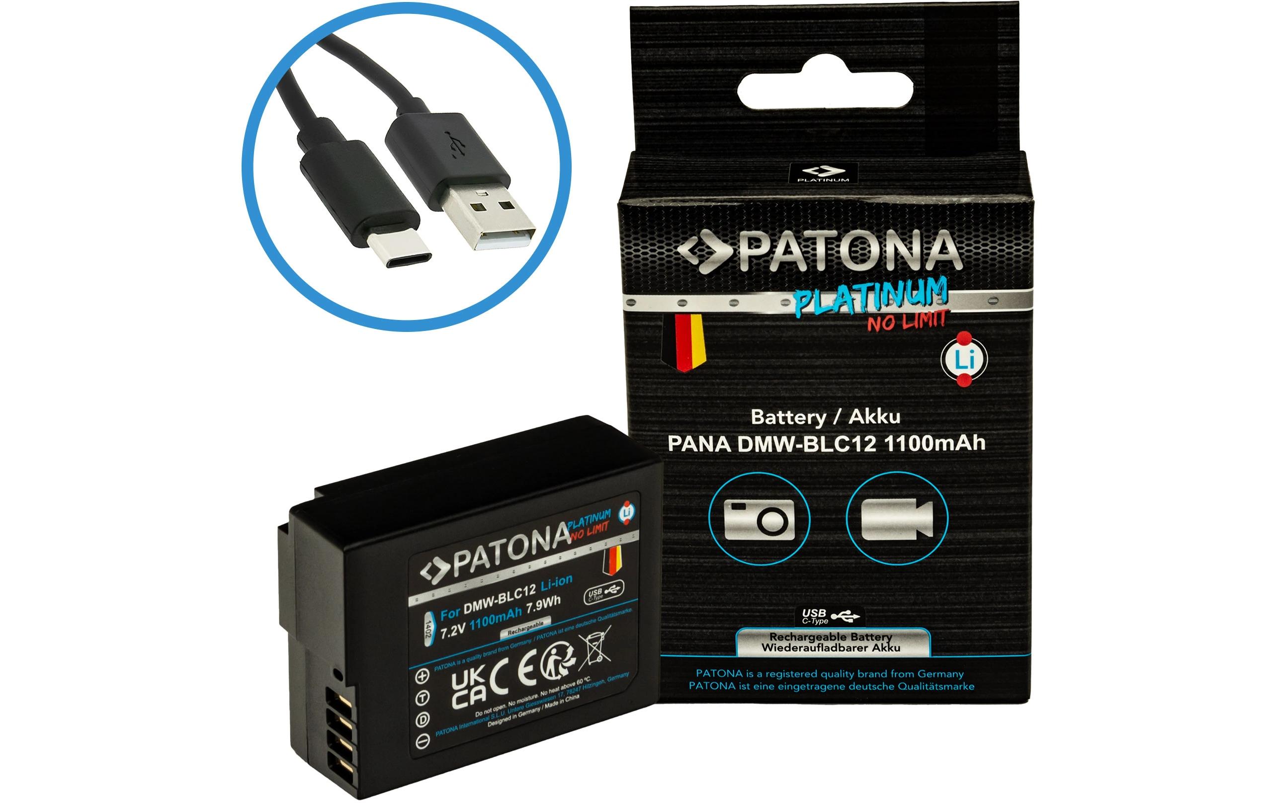 Platinum Akku für Panasonic DMW-BLC12 FZ2000Platinum Batteriesatz für Panasonic