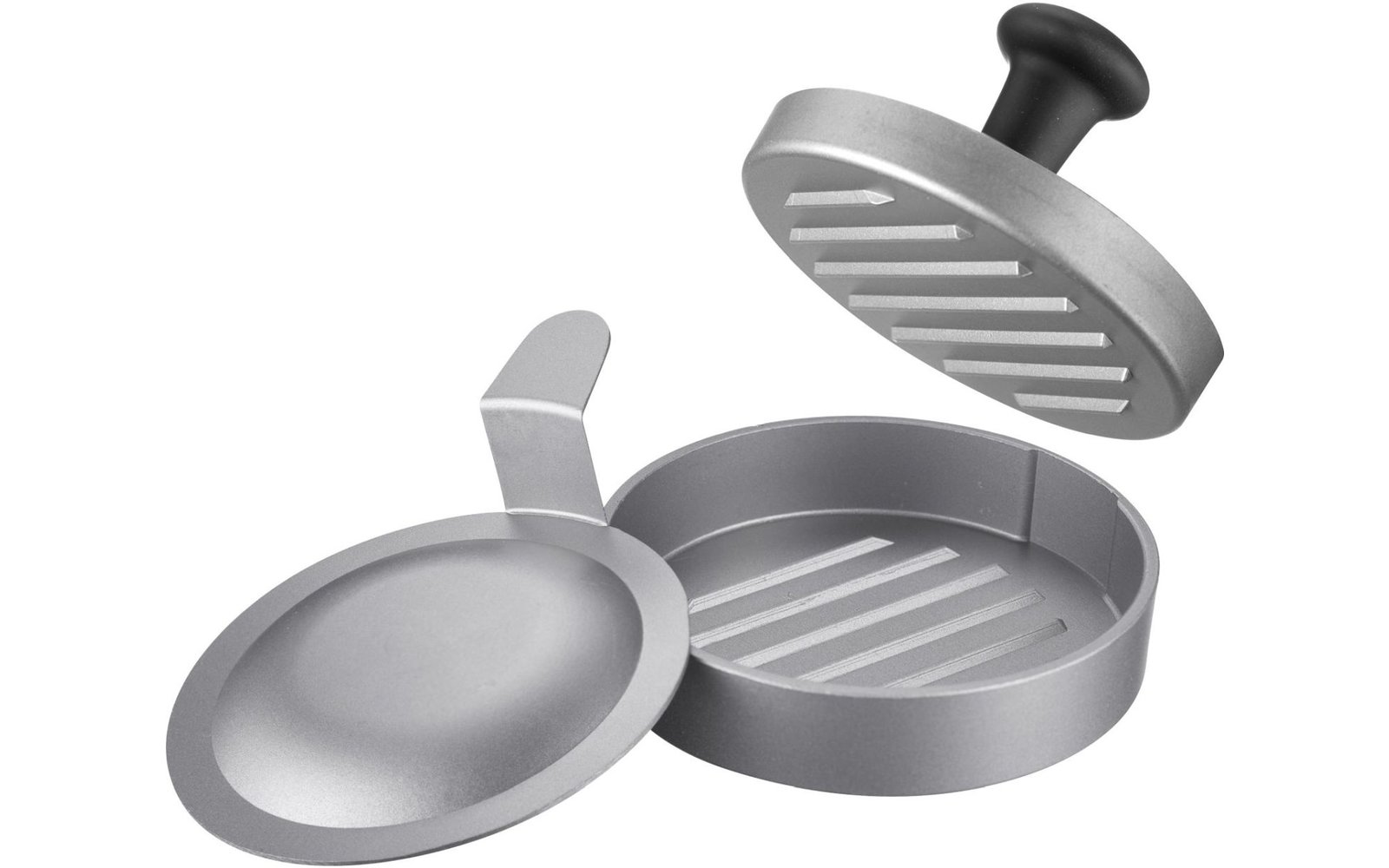 Westmark Hamburgermaker mit Heber Uno Plus silber