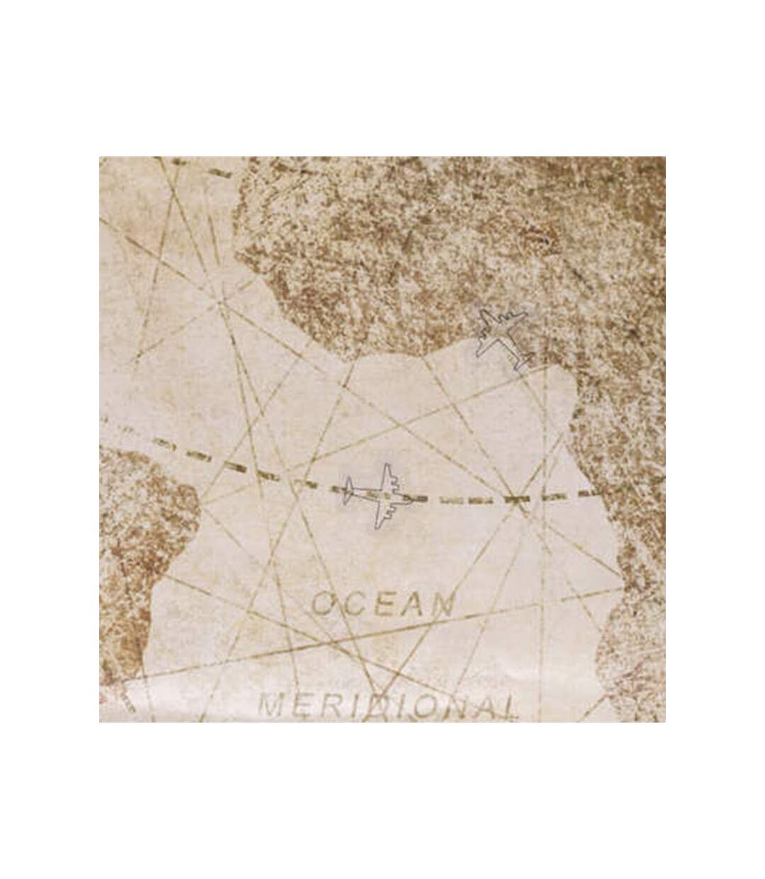 Sticker Plat Mural Loft 70x87cm Naturel & Blanc
