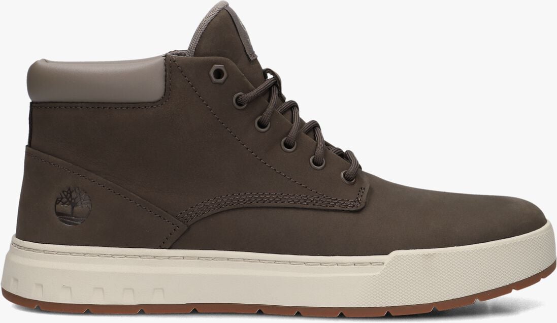bruine timberland veterschoenen maple grove mid lace up