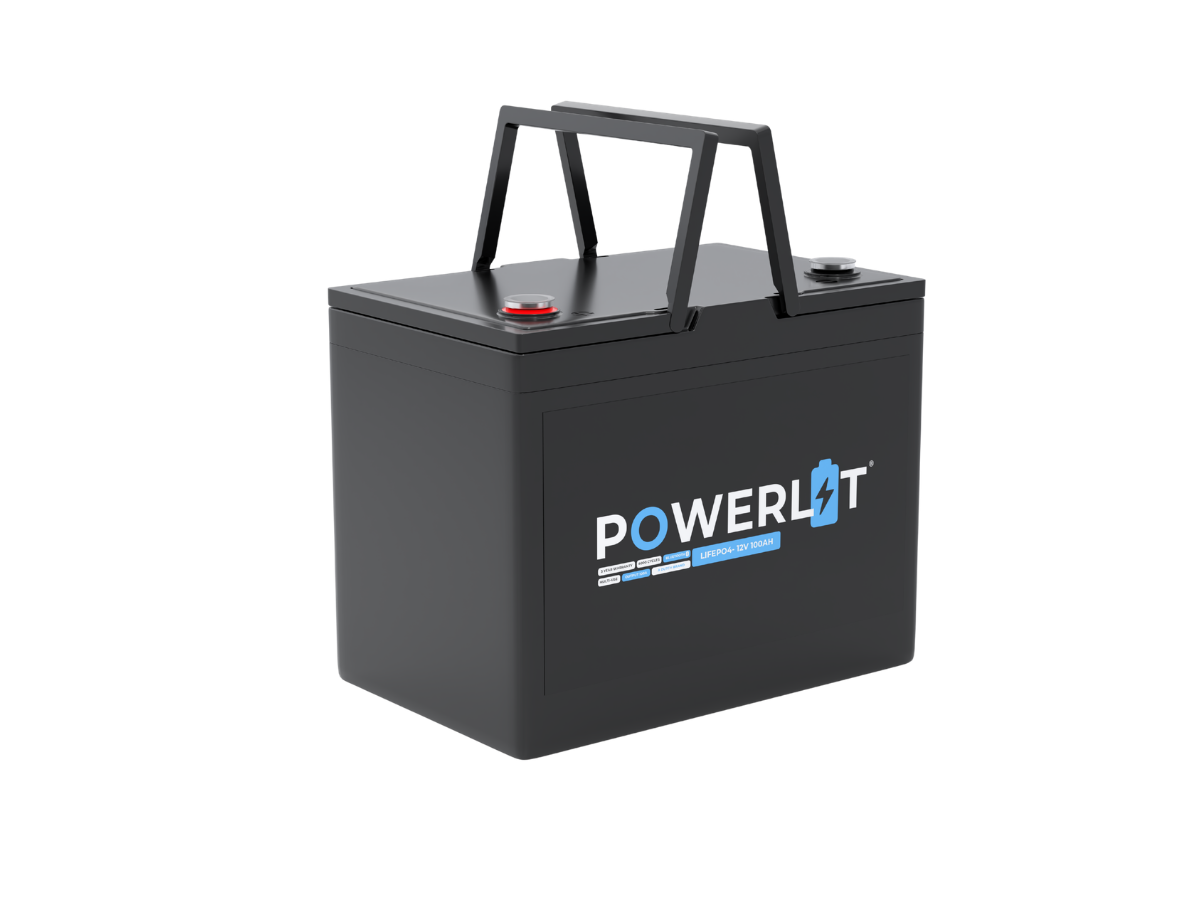 Powerlit PWL12200B 12V Bluetooth LiFePO4 accu - 100 Ah