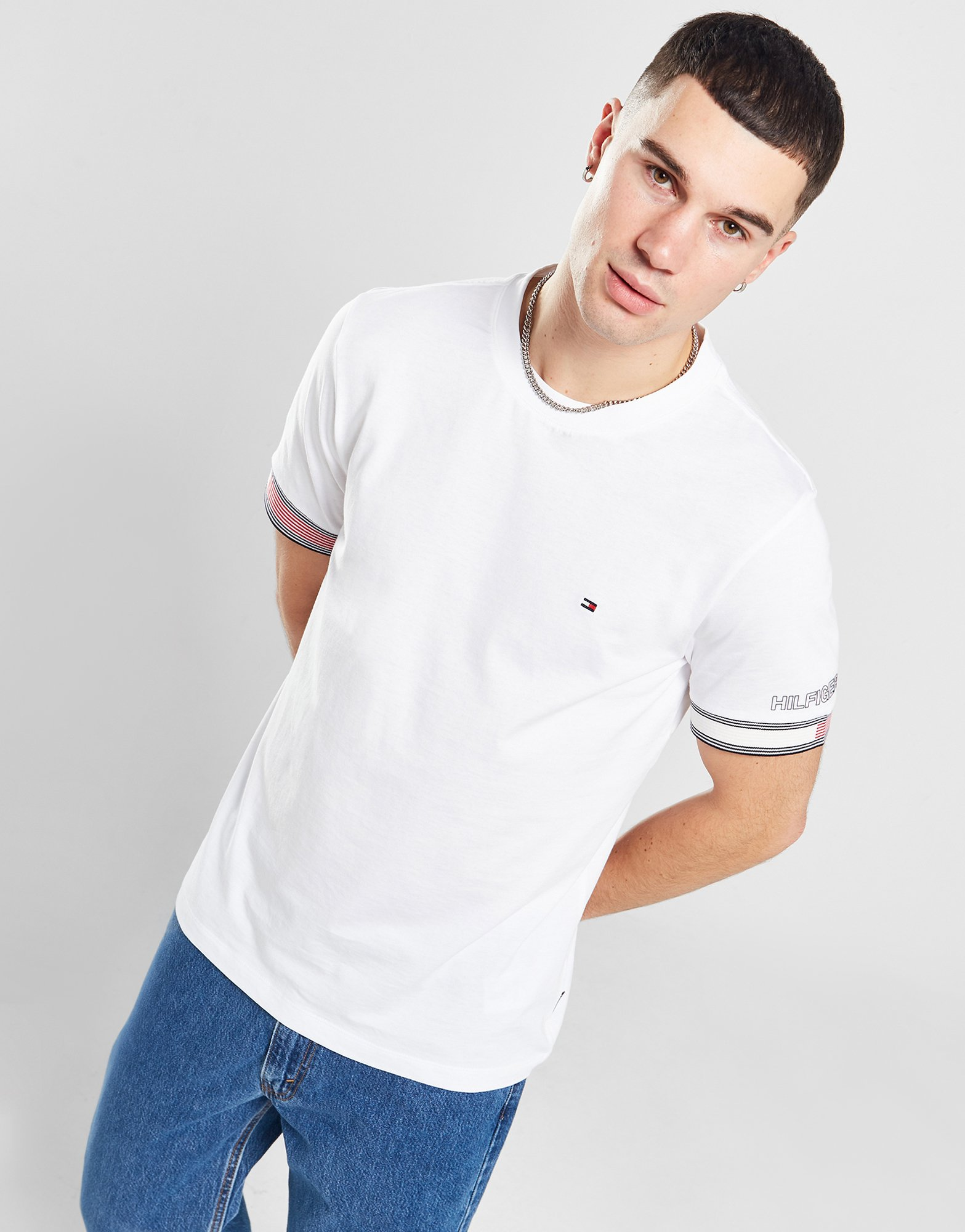 Tommy Hilfiger T-shirt Flag Cuff Homme