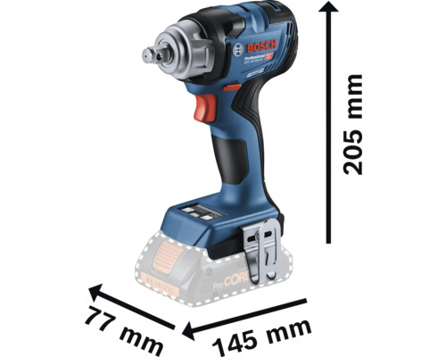 Bosch Professional GDS 18V-330 HC accu slagschroevendraaier, zonder accu en lader