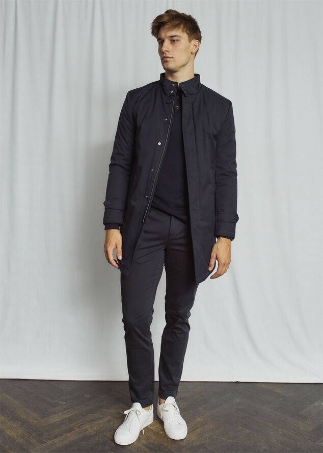 Bruun & Stengade BS Bedford Slim Fit Coat Navy