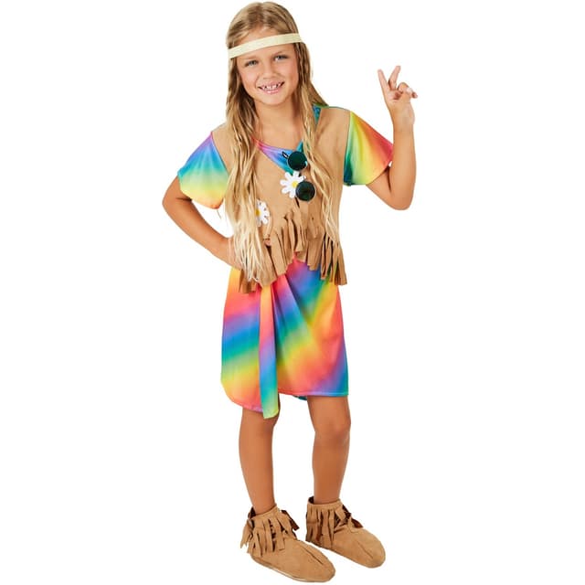 Blomsterbarn børnekostume