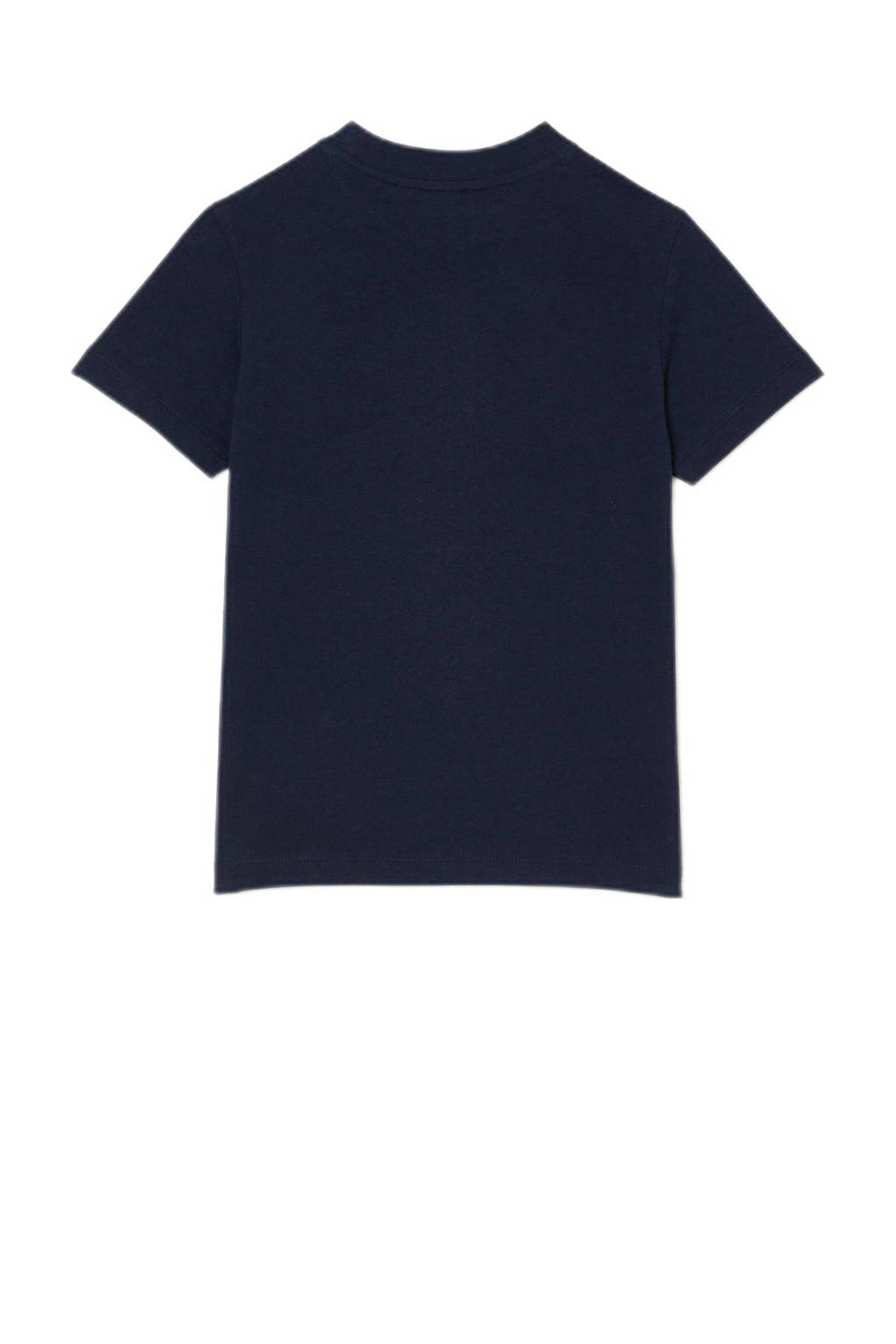 Lacoste T-shirt met logo donkerblauw