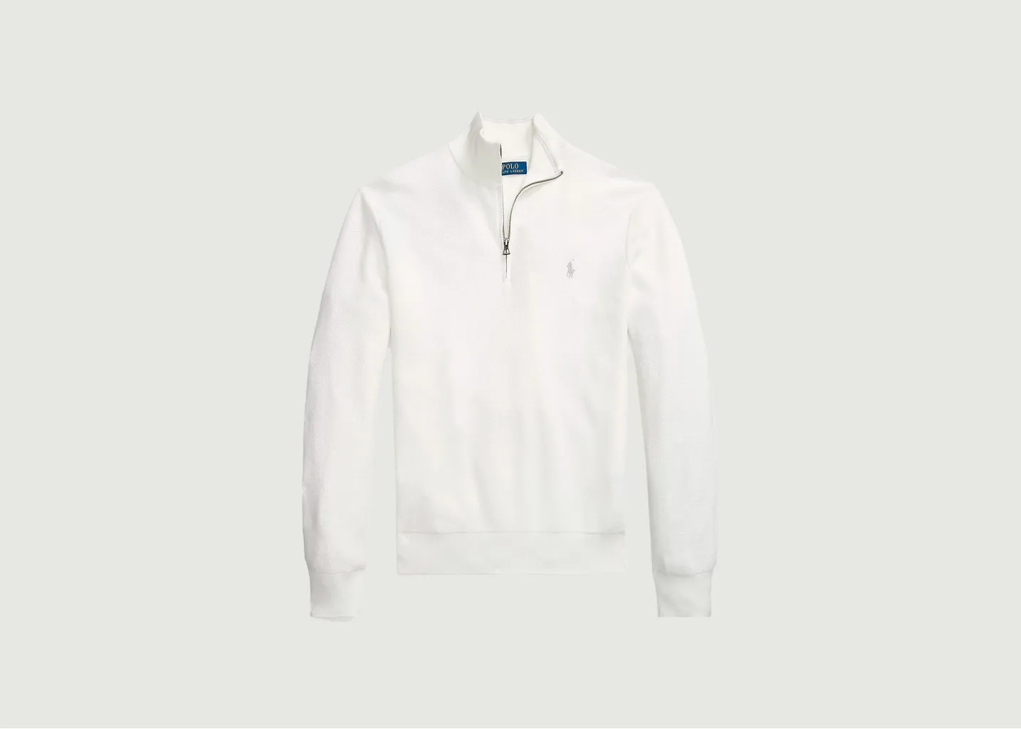 Pull demi-zippé en coton piqué Polo Ralph Lauren