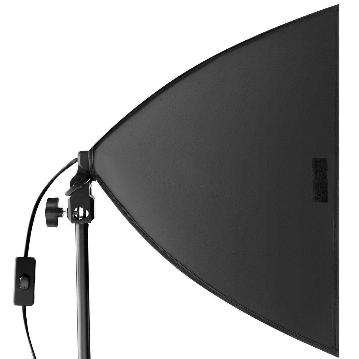 2-delige set tectake studiolampen met softbox en uitschuifbaar statief, lichtgewicht, inclusief draagtas