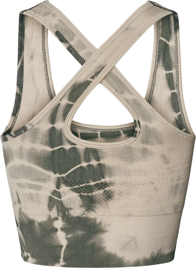 Gai&Lisva Lifa Tie dye Yoga Top Vintage white tie dye