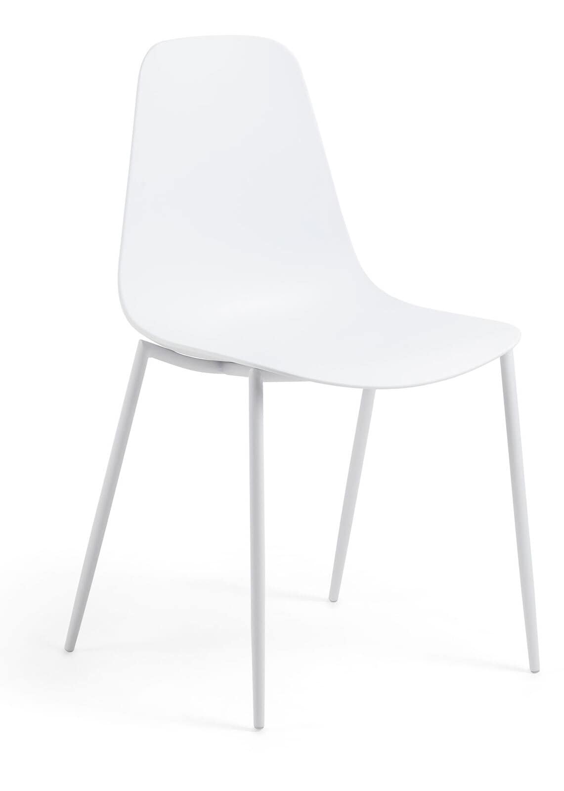Kave Home Esszimmerstuhl WHATTS 4er Set weiß