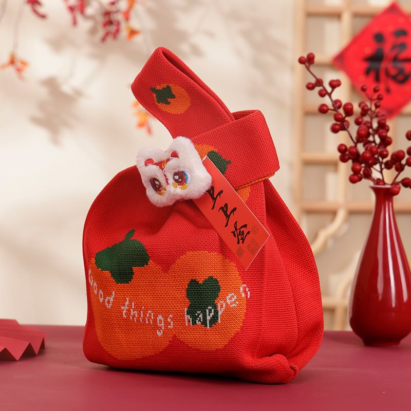 Baburu - Chinees Nieuwjaar gebreide tas