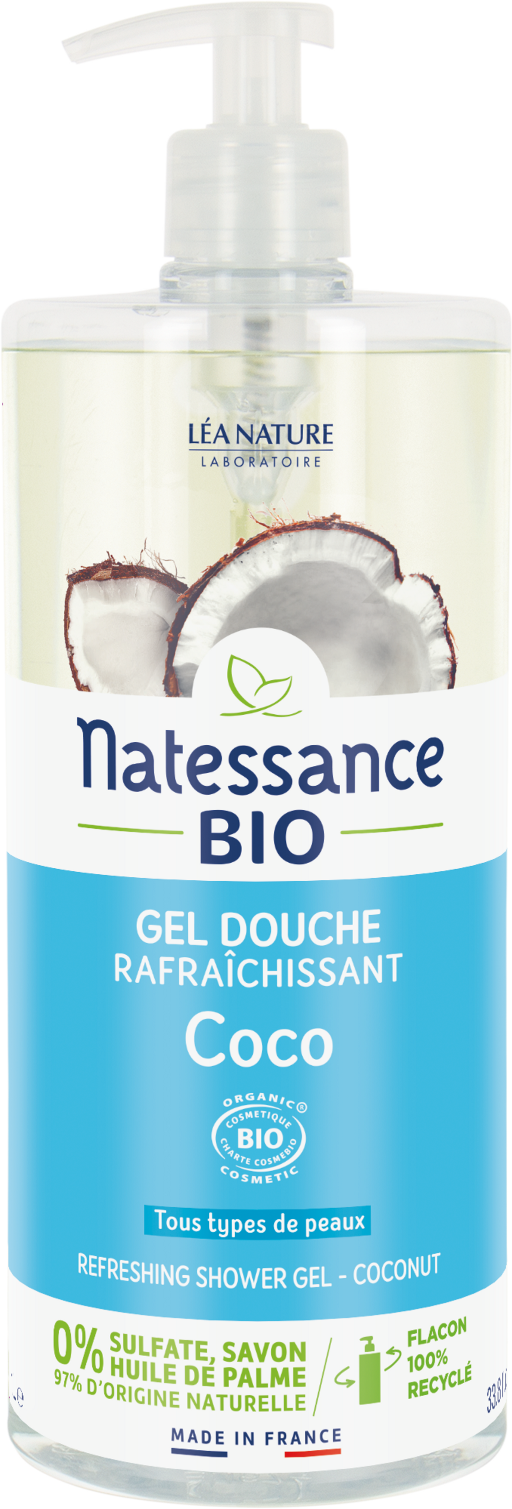 Natessance  Duschgel Kokoswasser, 1 l