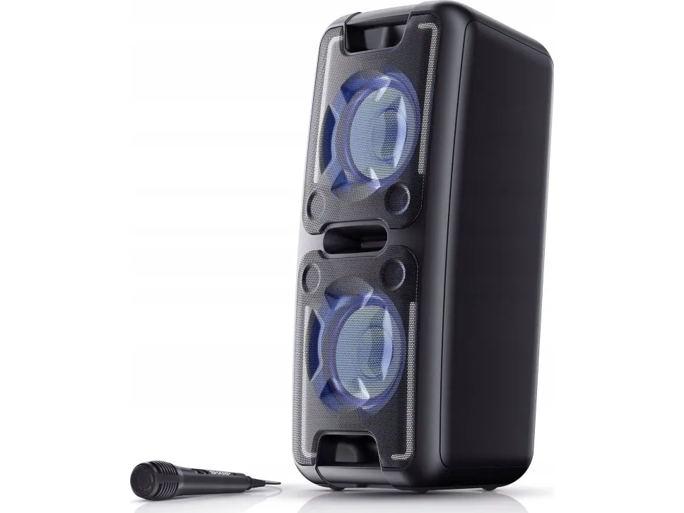 Sharp XParty Street Beat PS-949 - Festhøjttaler - trådløs - Bluetooth - App-kontrolleret - sort (gitterfarve - sort)