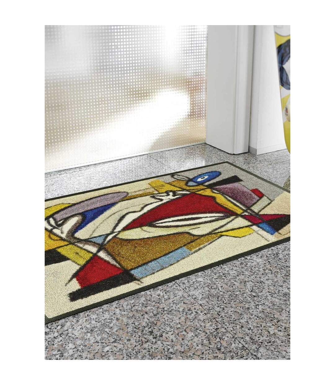 Paillasson STEADY COMPOSITION TX en polyamide doux et soyeux OEKO TEX Fait en Europe
