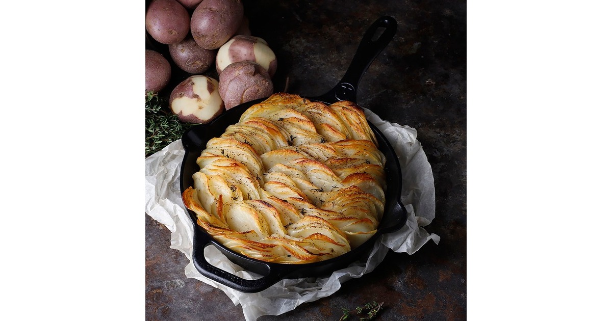 VictoriaSkillet 25 cm, Seasoned bak-/braadpan  (Zwart, Color packaging)