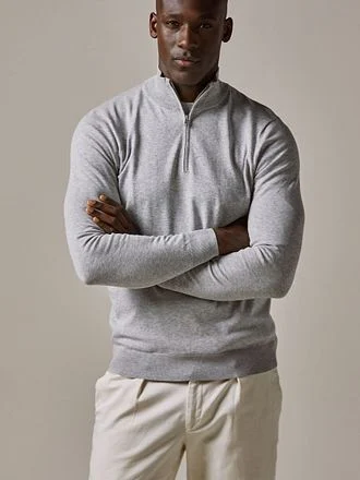 Profuomo Half Zip Pullover Luxury Grijs PP2J00010B-C1 kopen