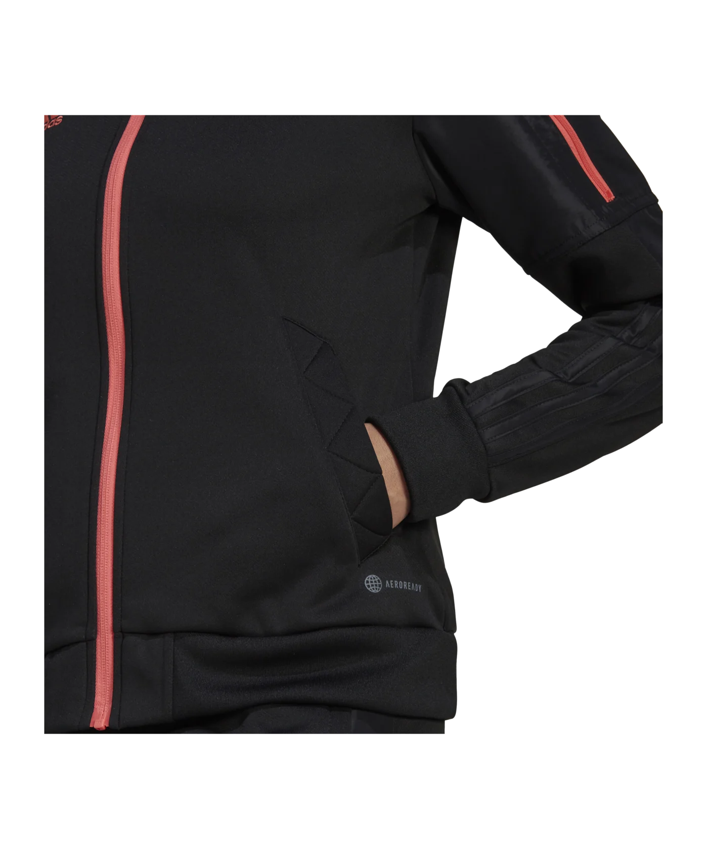 adidas Tiro ST Trainingsjacke Damen Schwarz Rot