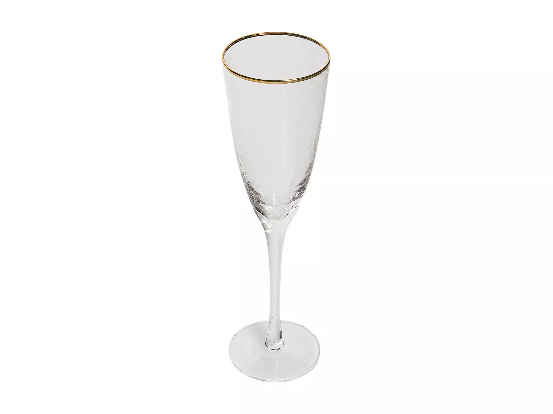 Lot de 4 flûtes à champagne TOPAZ 250 ml Transparent