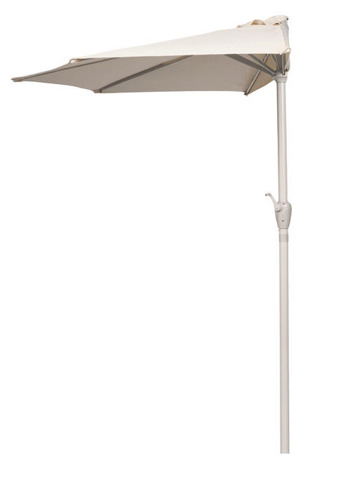 Altanparasol m/krank sandgrå B270 x D135 x H234 cm