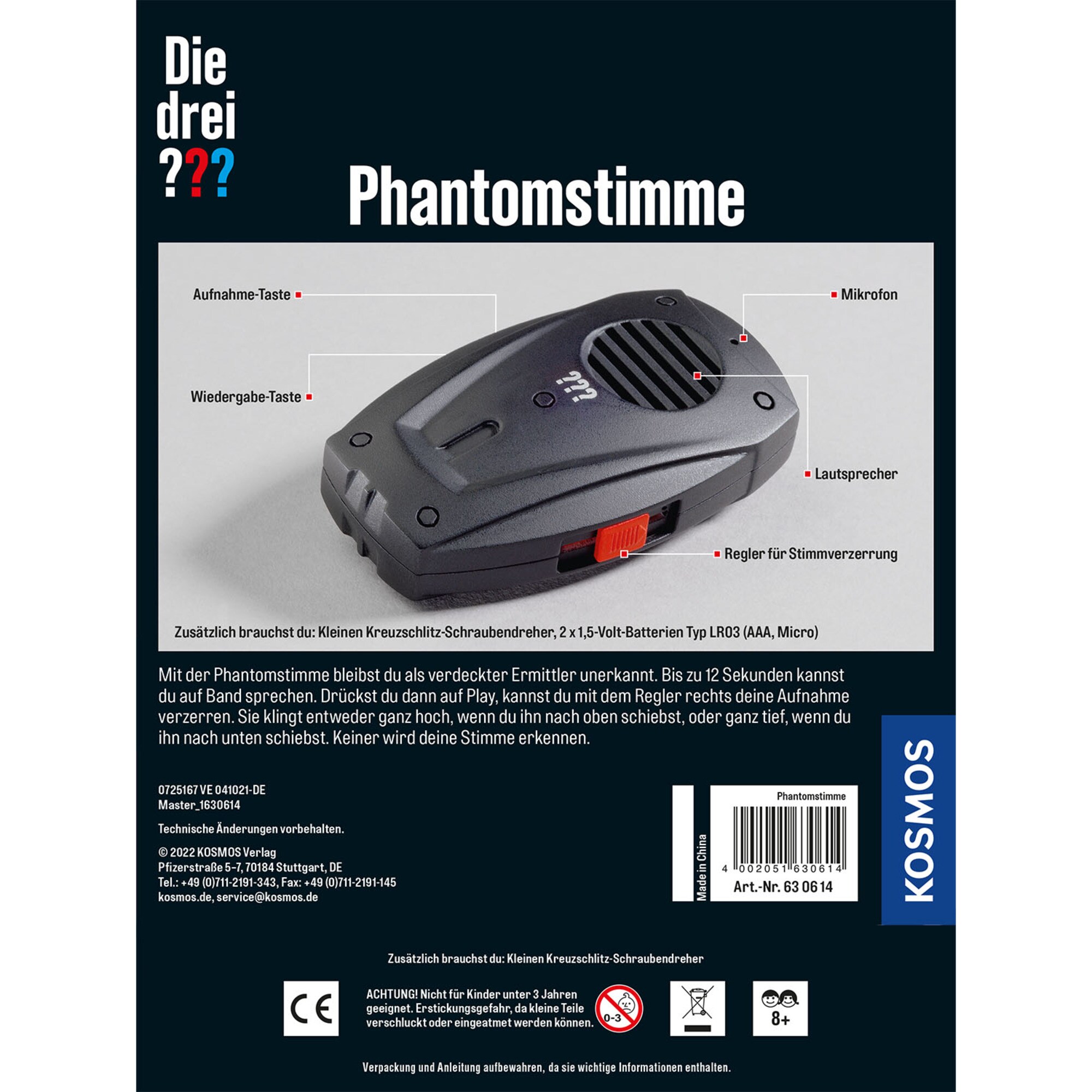 Kosmos Detektiv-Sets Die drei ??? Phantomstimme