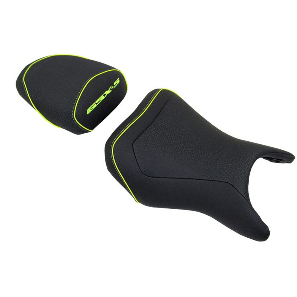 Bagster - Selle Ready Luxe Suzuki GSX-S 750 (2017-2020) Noir / Jaune fluo