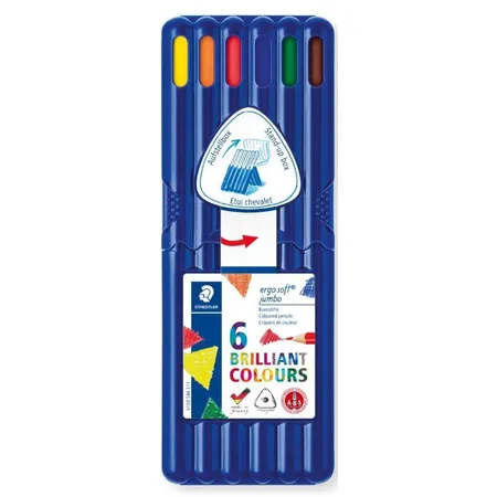 STAEDTLER® ergo soft jumbo Farbstift, 4mm, 6 Stück