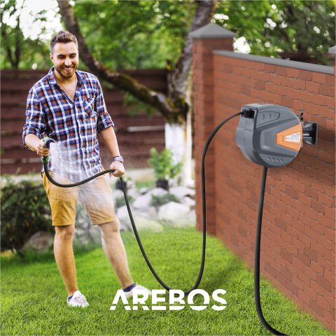 Automatischer Gartenschlauchaufroller 15m