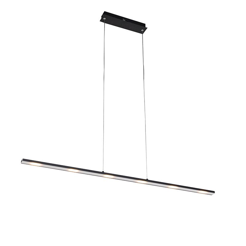 Design hanglamp zwart incl. LED met touchdimmer - Platina
